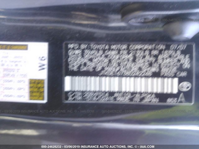 JTKDE167380242248 - 2008 TOYOTA SCION TC BLACK photo 9