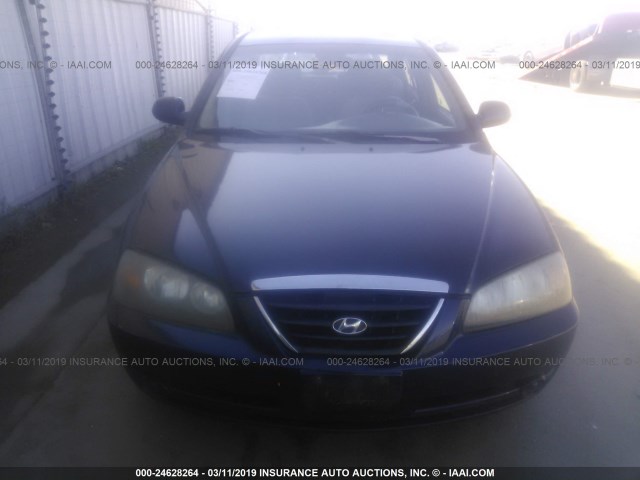 KMHDN46D54U798249 - 2004 HYUNDAI ELANTRA GLS/GT Dark Blue photo 6