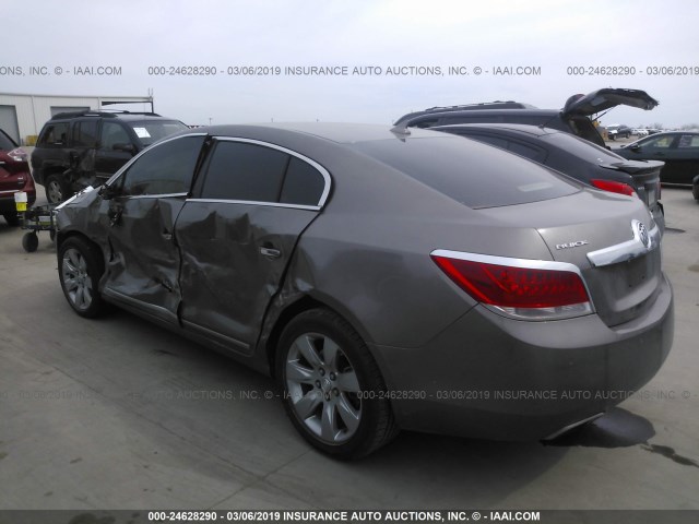 1G4GF5E3XCF143676 - 2012 BUICK LACROSSE PREMIUM GRAY photo 3