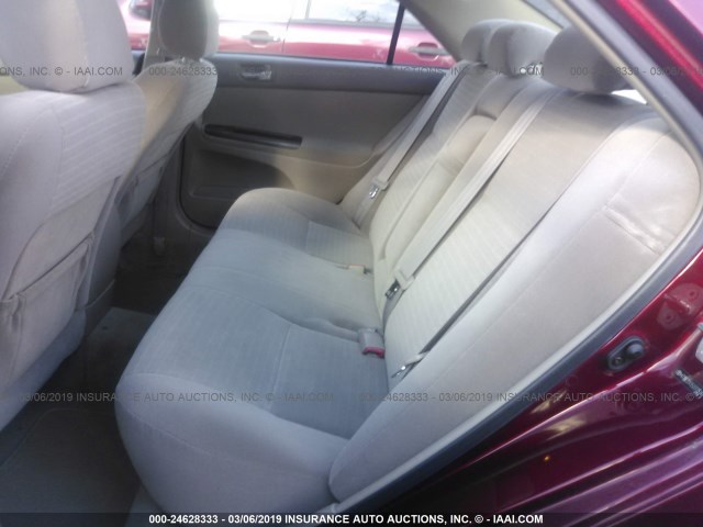 4T1BE32K85U070514 - 2005 TOYOTA CAMRY LE/XLE/SE BURGUNDY photo 8
