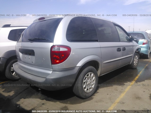 1C4GJ25G91B120270 - 2001 CHRYSLER VOYAGER SILVER photo 4