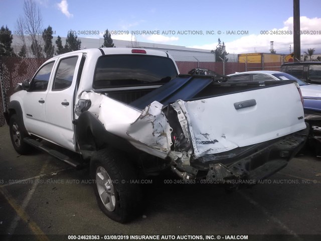 3TMLU4EN2EM146031 - 2014 TOYOTA TACOMA DOUBLE CAB 白色 照片 3