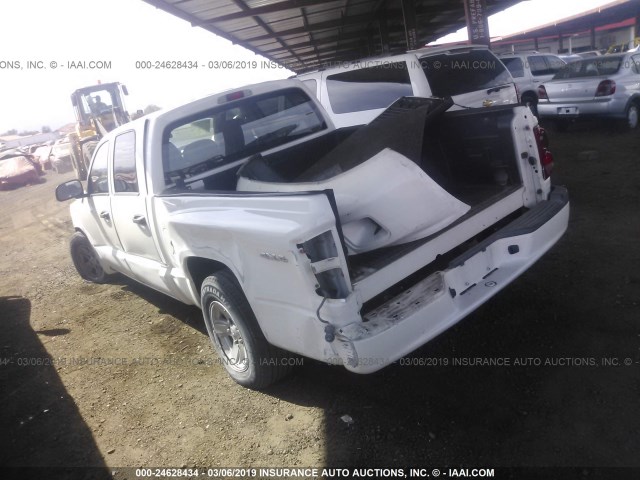 1D3HW38K69S770706 - 2009 DODGE DAKOTA SXT WHITE photo 3