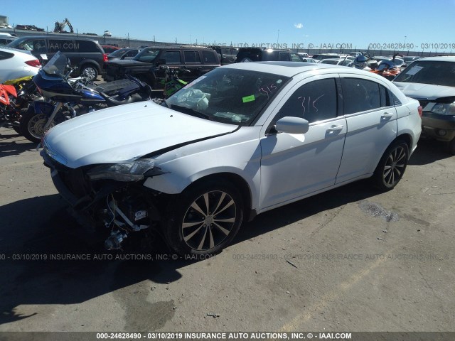 1C3CCBCG8DN505063 - 2013 CHRYSLER 200 LIMITED WHITE photo 2