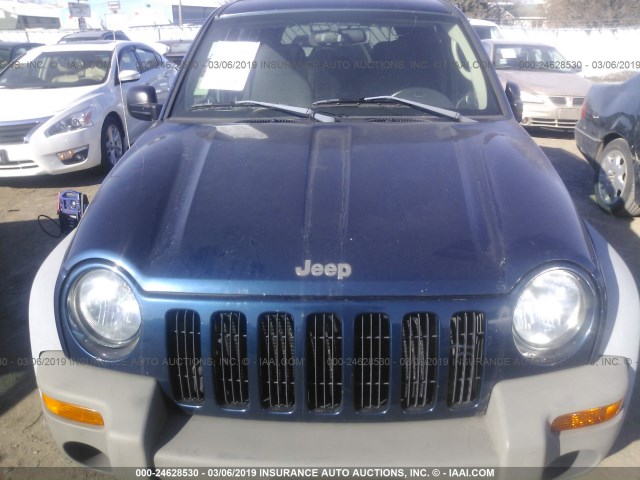 1J4GL48K73W574089 - 2003 JEEP LIBERTY SPORT/FREEDOM BLUE photo 6