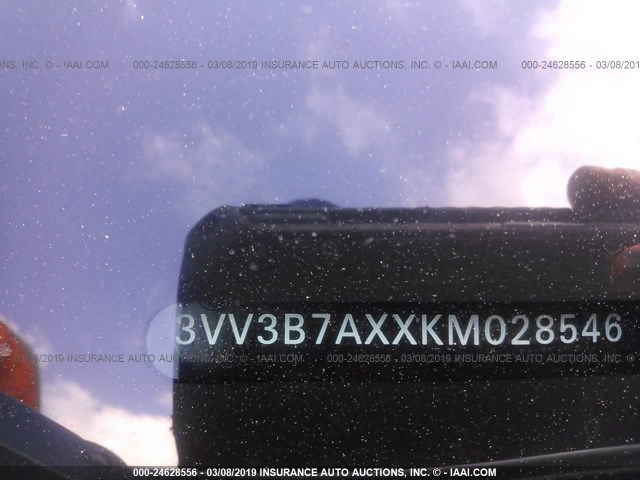 3VV3B7AXXKM028546 - 2019 VOLKSWAGEN TIGUAN SE/SEL WHITE photo 9
