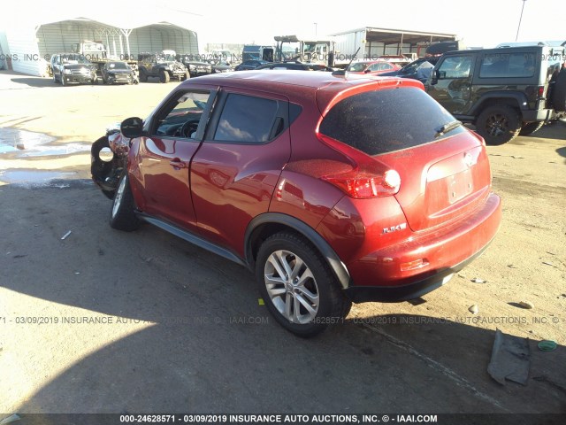 JN8AF5MR3BT006633 - 2011 NISSAN JUKE S/SV/SL RED photo 3