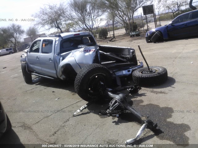 3TMLU42NX7M010995 - 2007 TOYOTA TACOMA DOUBLE CAB 银色 照片 3