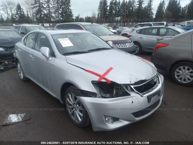 JTHCK262875008242 - 2007 LEXUS IS 250 SILVER photo 1