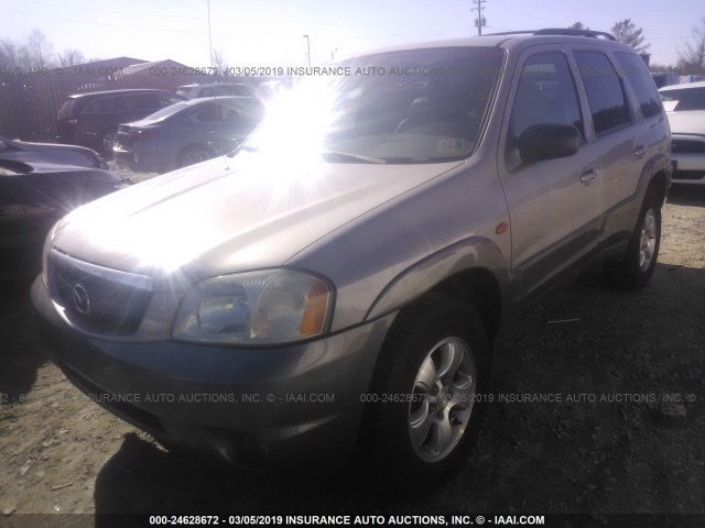 4F2YU081X1KM06572 - 2001 MAZDA TRIBUTE LX/ES BEIGE photo 2