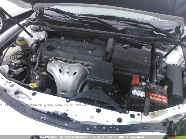 4T4BE46K58R034595 - 2008 TOYOTA CAMRY CE/LE/XLE/SE WHITE photo 10