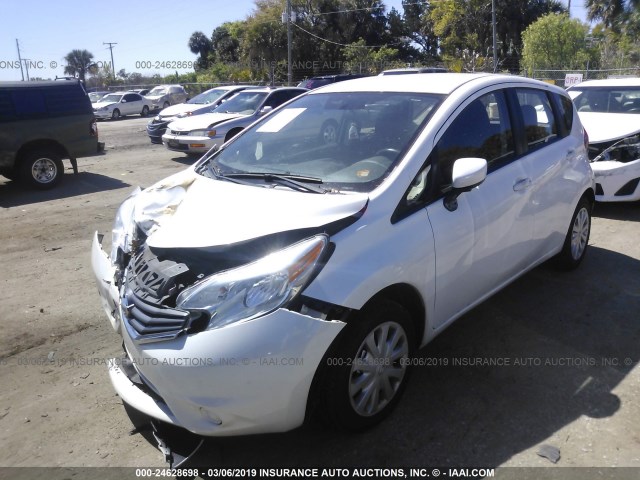 3N1CE2CP3GL370054 - 2016 NISSAN VERSA NOTE S/S PLUS/SV/SL/SR WHITE photo 2