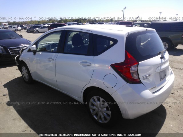 3N1CE2CP3GL370054 - 2016 NISSAN VERSA NOTE S/S PLUS/SV/SL/SR WHITE photo 3