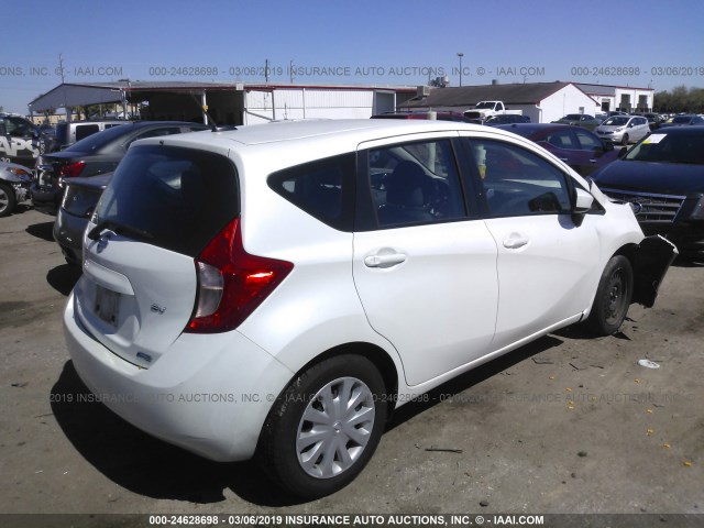3N1CE2CP3GL370054 - 2016 NISSAN VERSA NOTE S/S PLUS/SV/SL/SR WHITE photo 4