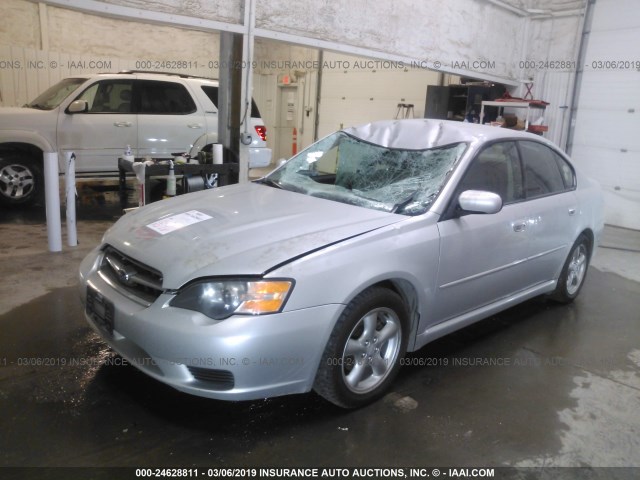 4S3BL616557228161 - 2005 SUBARU LEGACY 2.5I SILVER photo 2