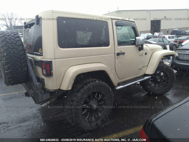 1J4GA5D16BL630984 - 2011 JEEP WRANGLER SAHARA TAN photo 4