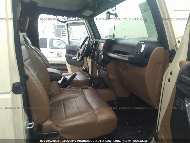 1J4GA5D16BL630984 - 2011 JEEP WRANGLER SAHARA TAN photo 5