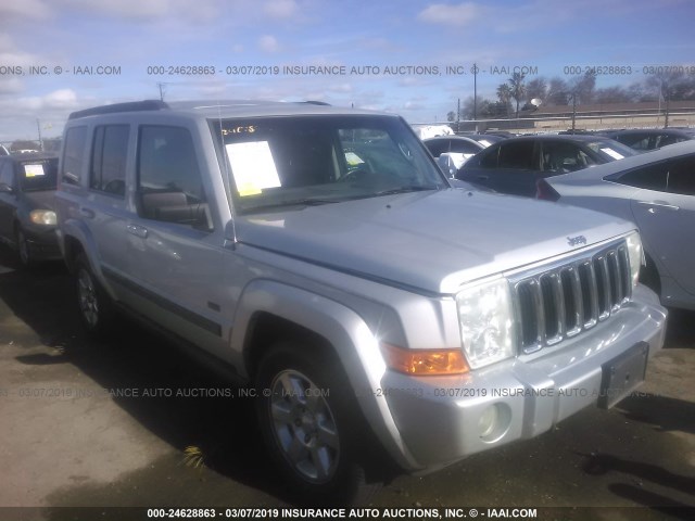 1J8HH48P17C673000 - 2007 JEEP COMMANDER SILVER photo 1