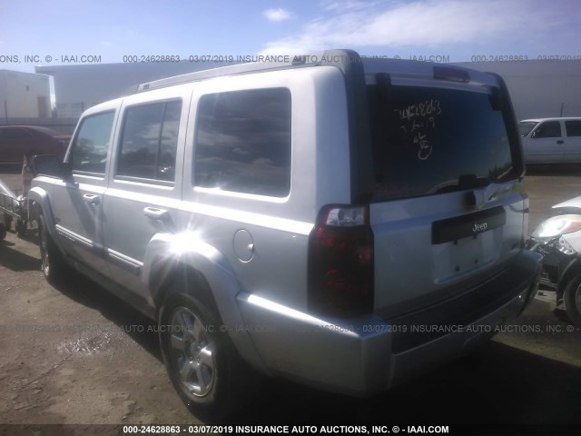 1J8HH48P17C673000 - 2007 JEEP COMMANDER SILVER photo 3