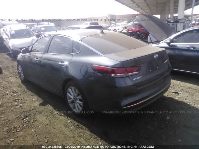 5XXGT4L39JG188729 - 2018 KIA OPTIMA LX/S GRAY photo 3