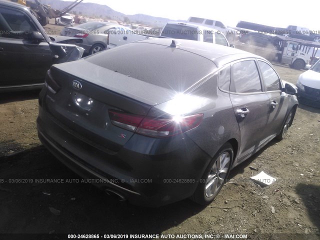 5XXGT4L39JG188729 - 2018 KIA OPTIMA LX/S GRAY photo 4