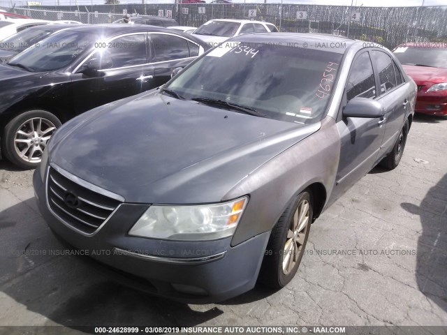 5NPEU46F99H467544 - 2009 HYUNDAI SONATA SE/LIMITED GRAY photo 2