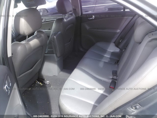 5NPEU46F99H467544 - 2009 HYUNDAI SONATA SE/LIMITED GRAY photo 8