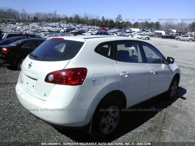 JN8AS58T69W327771 - 2009 NISSAN ROGUE S/SL WHITE photo 4