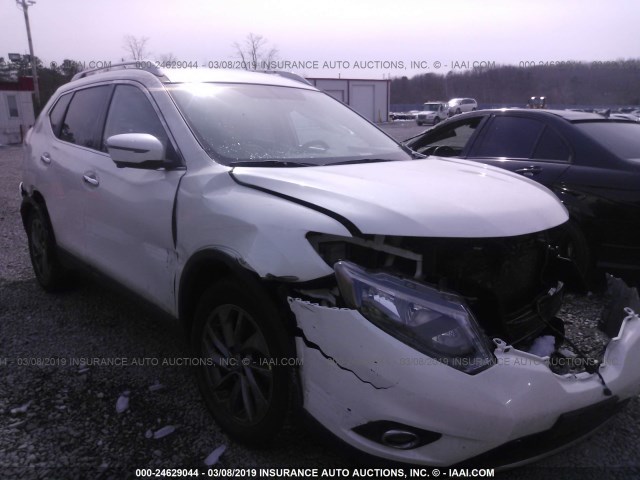 KNMAT2MV0GP687575 - 2016 NISSAN ROGUE S/SL/SV WHITE photo 1