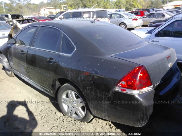 2G1WB5E35F1114652 - 2015 CHEVROLET IMPALA LIMITED LT BLACK photo 3