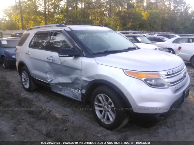 1FM5K7D98EGB40809 - 2014 FORD EXPLORER XLT SILVER photo 1