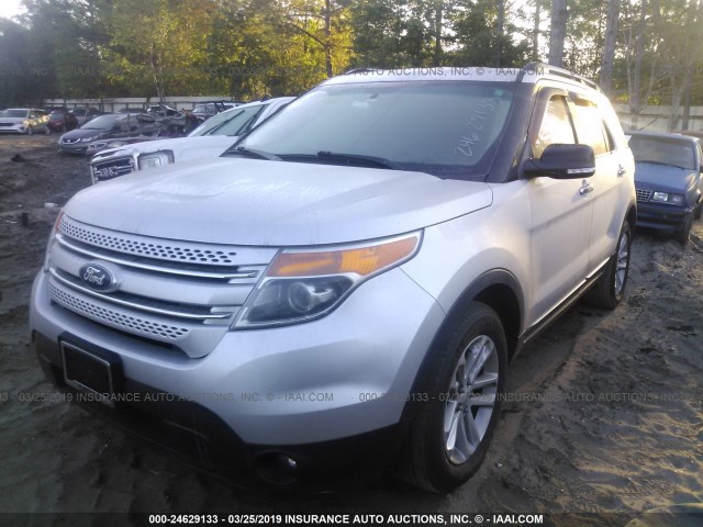 1FM5K7D98EGB40809 - 2014 FORD EXPLORER XLT SILVER photo 2