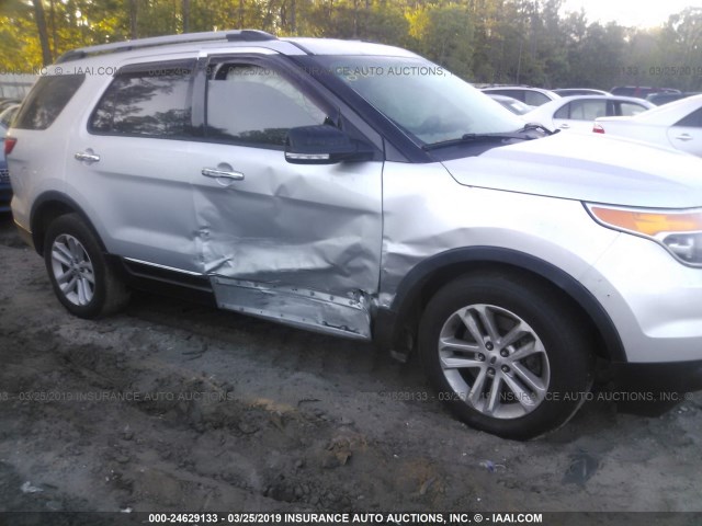 1FM5K7D98EGB40809 - 2014 FORD EXPLORER XLT SILVER photo 6