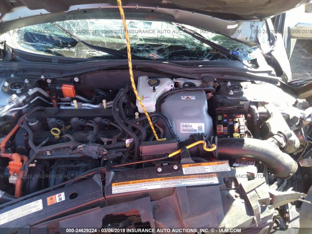 3FADP0L3XAR245060 - 2010 FORD FUSION HYBRID GRAY photo 10