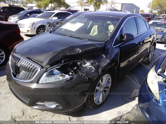 1G4PR5SK2C4181384 - 2012 BUICK VERANO CONVENIENCE BROWN photo 2