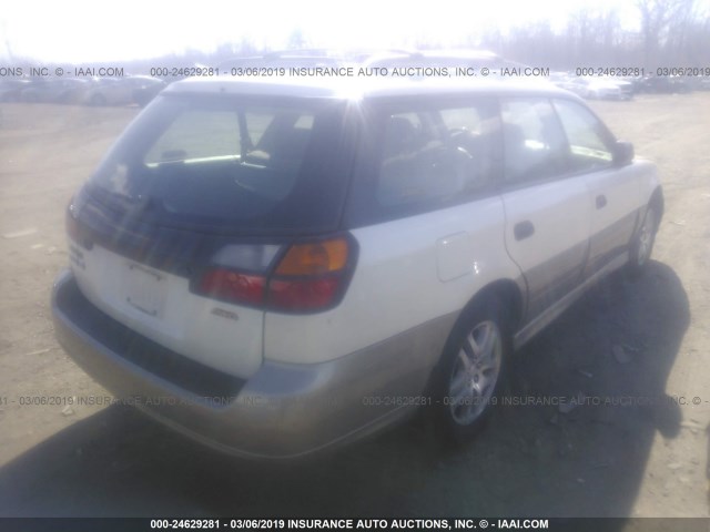 4S3BH675337621749 - 2003 SUBARU LEGACY OUTBACK AWP CREAM photo 4