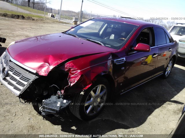 1G6DC67AX80182315 - 2008 CADILLAC STS RED photo 2