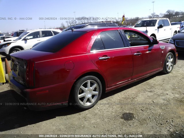 1G6DC67AX80182315 - 2008 CADILLAC STS RED photo 4