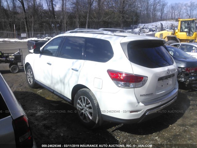 5N1AR2MMXFC709217 - 2015 NISSAN PATHFINDER S/SV/SL/PLATINUM WHITE photo 3