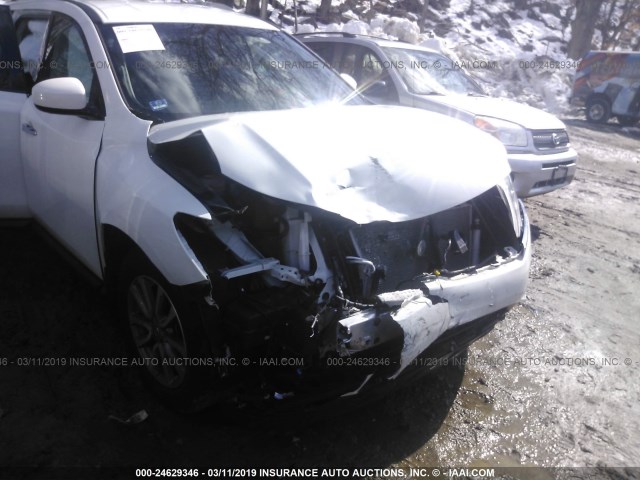 5N1AR2MMXFC709217 - 2015 NISSAN PATHFINDER S/SV/SL/PLATINUM WHITE photo 6
