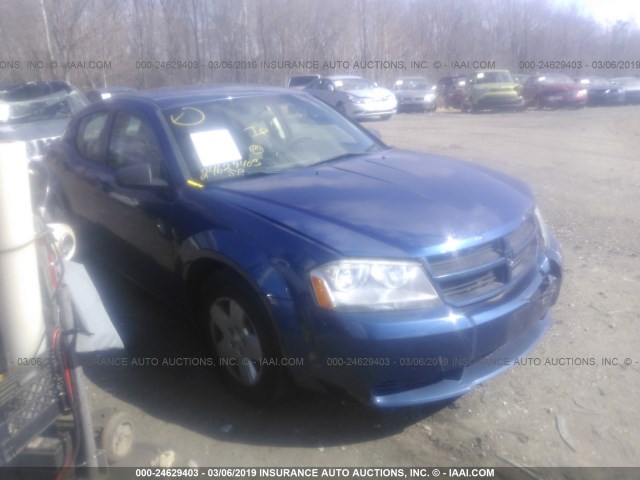 1B3LC46BX9N534807 - 2009 DODGE AVENGER SE/SXT BLUE photo 1