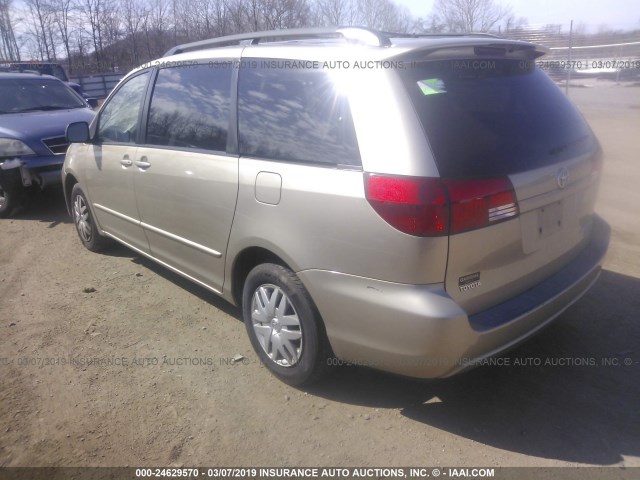 5TDZA23C75S310513 - 2005 TOYOTA SIENNA CE/LE BEIGE photo 3