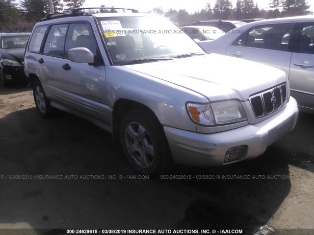 JF1SF65622H752185 - 2002 SUBARU FORESTER S SILVER photo 1