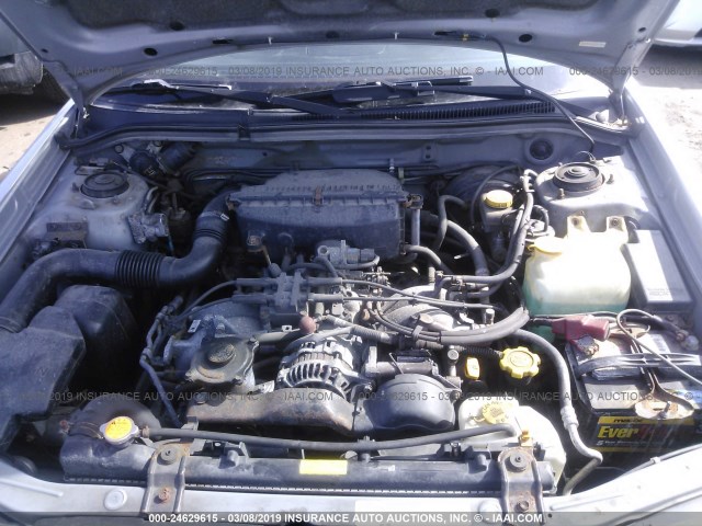 JF1SF65622H752185 - 2002 SUBARU FORESTER S SILVER photo 10