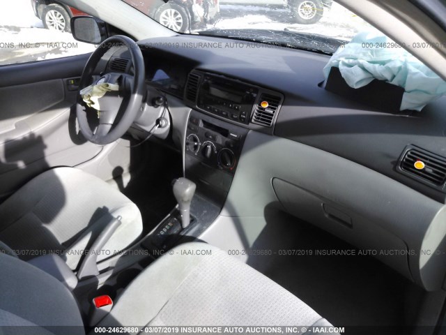 2T1BR32E67C853382 - 2007 TOYOTA COROLLA CE/LE/S GRAY photo 5