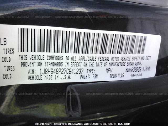 1J8HS48P27C641237 - 2007 JEEP GRAND CHEROKEE LAREDO/COLUMBIA/FREEDOM 灰色 照片 9