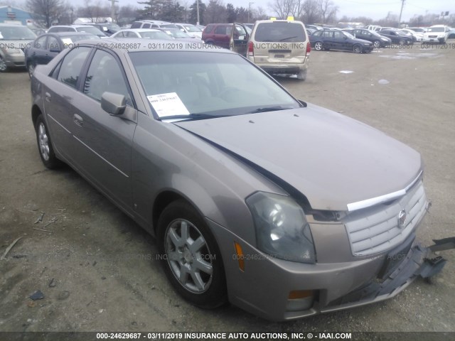 1G6DP577270121073 - 2007 CADILLAC CTS HI FEATURE V6 BROWN photo 1