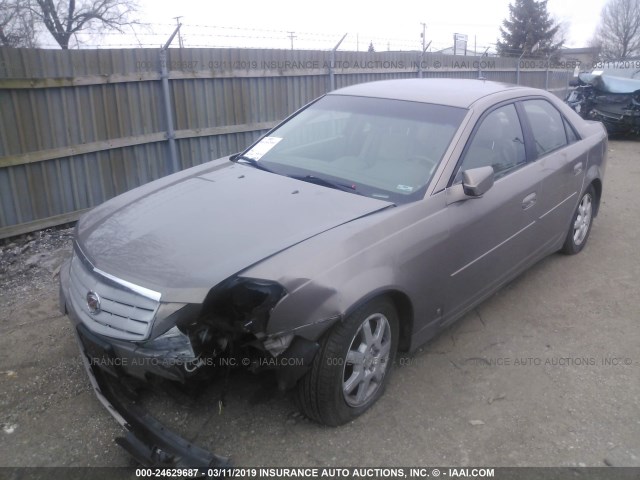 1G6DP577270121073 - 2007 CADILLAC CTS HI FEATURE V6 BROWN photo 2