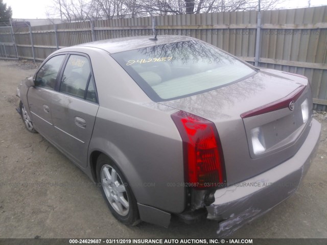 1G6DP577270121073 - 2007 CADILLAC CTS HI FEATURE V6 BROWN photo 3