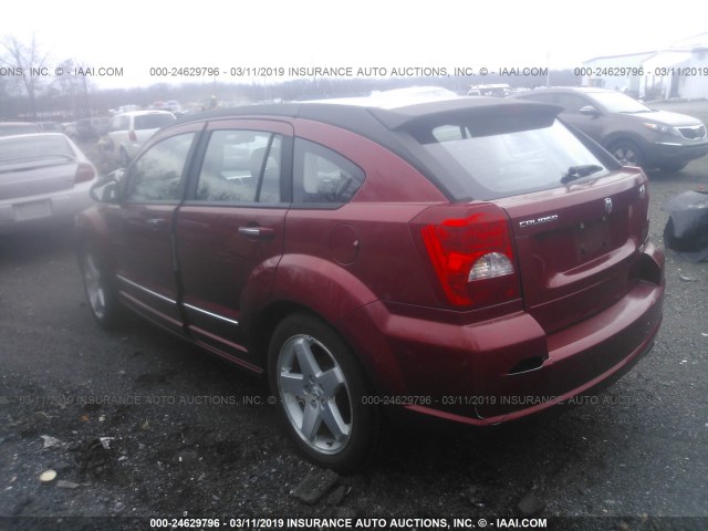 1B3HE78K97D226612 - 2007 DODGE CALIBER R/T RED photo 3